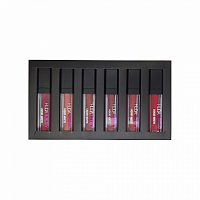 Набор блесков для губ Huda Beauty Matte Liquid Lipstick 6 оттенков