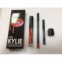 Набор Kylie 4in1 Matte Liquid Lipstick / Lip Liner / Eye Liner