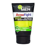 Пенка для умывания с экстрактом васаби Garnier Men AcnoFight Anti-Bacteria Wasabi Brightening Foam